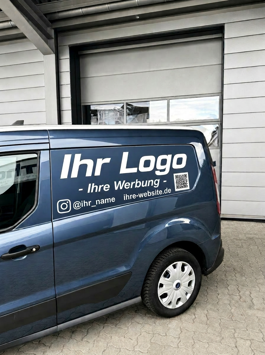 Transportfahrzeug mit Werbung von MobileAdvertise